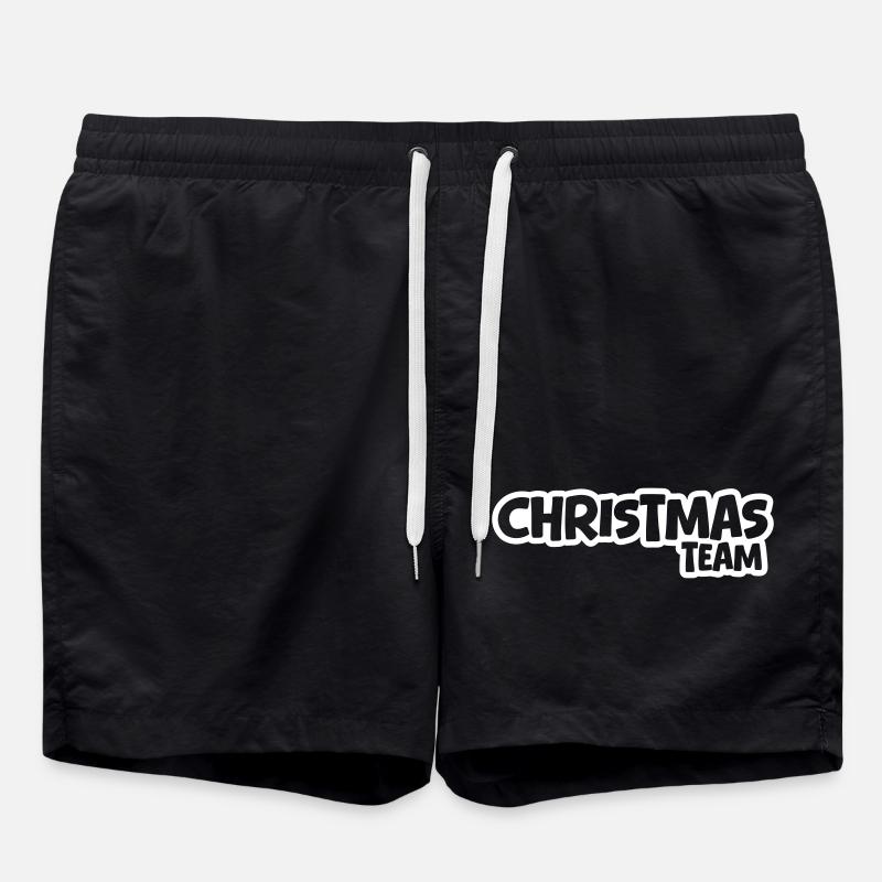 Christmas Team Weihnachten - Swim Trunks - black