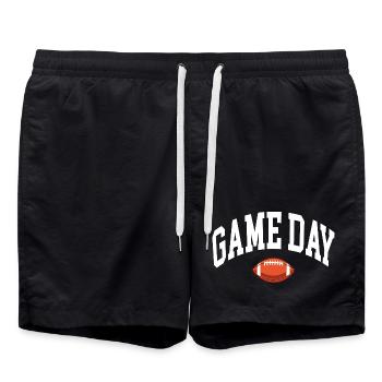 Game Day Football Fan - Swim Trunks - black - Front - AI Model Male 185 light (185cm)