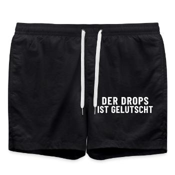 The drop is sucked - Swim Trunks - black - Front - AI Model Male 185 light (185cm)