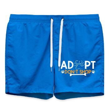 Adoptez - Ne faites pas de shopping pour les amoureux des animaux - Short de bain - cobalt blue - Devant