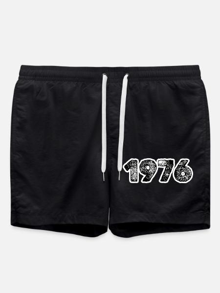 Année 1976 - Short de bain - noir