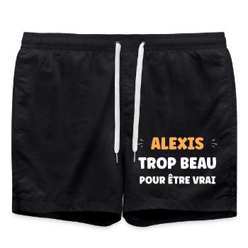 Alexis too good to be true - Swim Trunks - black - Front - AI Model Male 185 light (185cm)