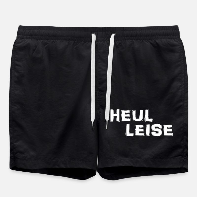 Heul Leise - Badeshorts - Schwarz