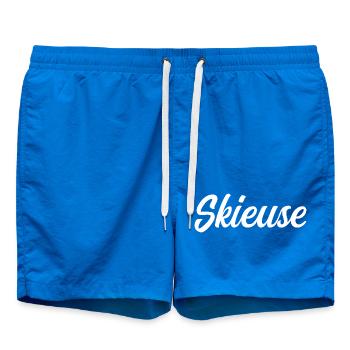 skier - Swim Trunks - cobalt blue - Front