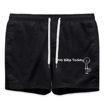 No bike today idée cadeau cycliste - Short de bain - noir - Devant - AI Model Male 185 light (185cm)