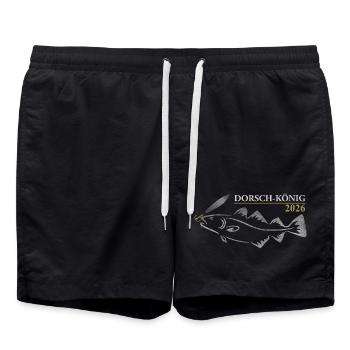 Cod King 2026 - Swim Trunks - black - Front - AI Model Male 185 light (185cm)