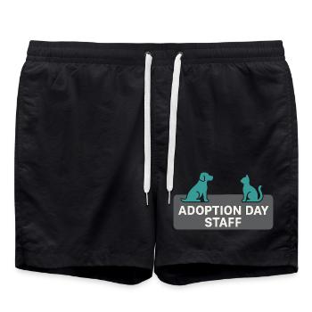 Jour de l’adoption Refuge pour animaux de sauvetage - Short de bain - noir - Devant - AI Model Male 185 light (185cm)