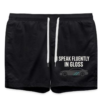 Auto Detailer Buffer Pro Paint - Swim Trunks - black - Front - AI Model Male 185 light (185cm)