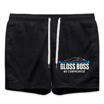 Auto Detailer Buffer Pro Paint - Swim Trunks - black - Front - AI Model Male 185 light (185cm)