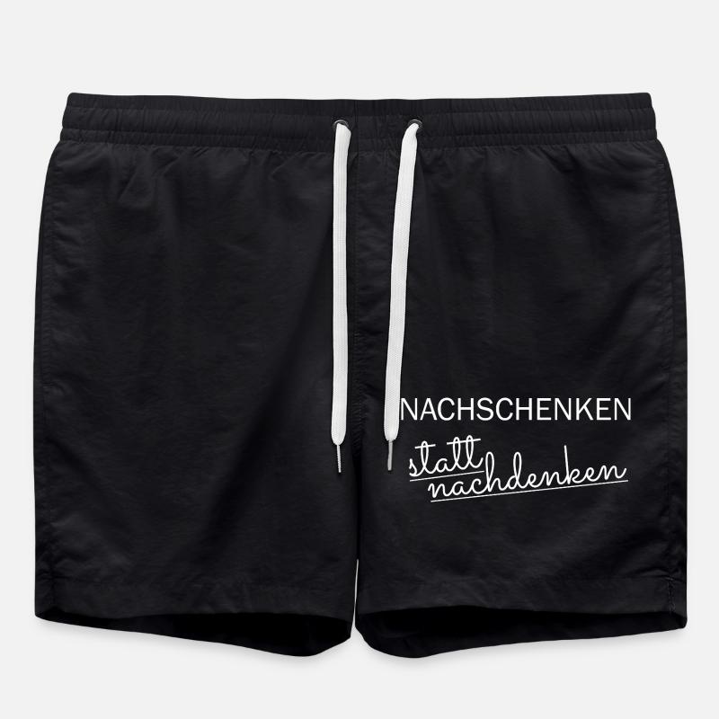 Refilling instead of thinking - Swim Trunks - black