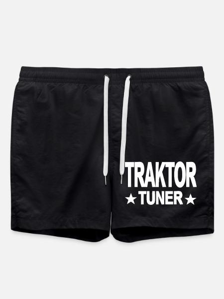 Traktor - Badeshorts - Schwarz