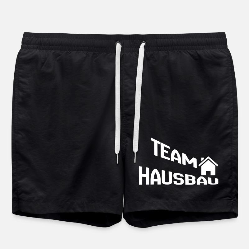 Team Hausbau - Badeshorts - Schwarz