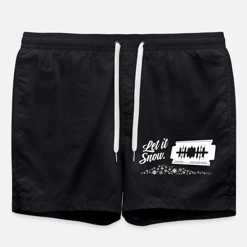 Let it snow! FFM - Swim Trunks - black