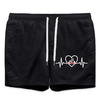 Heart Karting Passion Driver - Swim Trunks - black - Front - AI Model Male 185 light (185cm)