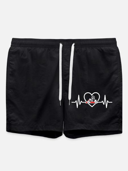 Cœur Karting Passion Pilote - Short de bain - noir