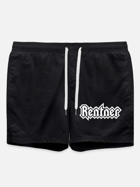 Pensioners in metal lettering - Swim Trunks - black