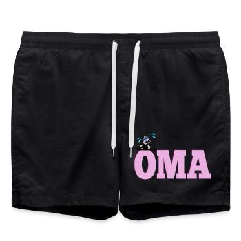 Skier Winter Sports OMA - Swim Trunks - black - Front - AI Model Male 185 light (185cm)