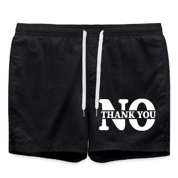 Non merci - Short de bain - noir - Devant - AI Model Male 185 light (185cm)