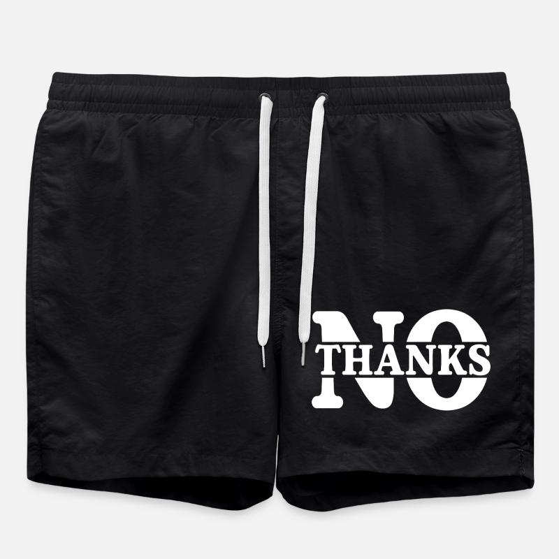 No Thanks - Badeshorts - Schwarz