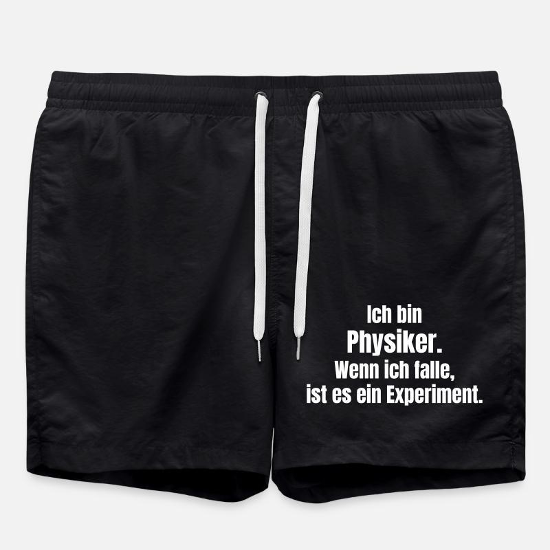 Physicist Humor Case Experiment - Swim Trunks - black