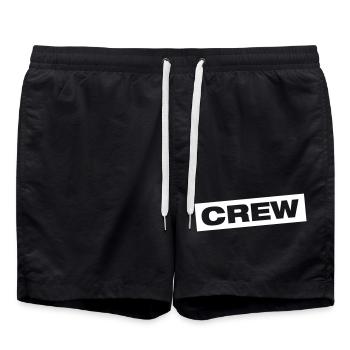Crew Symbol - Badeshorts - Schwarz - Vorne - AI Model Male 185 light (185cm)