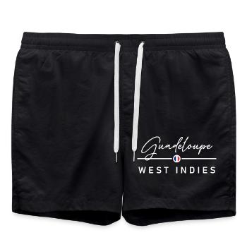 Guadeloupe - France - Antilles - Caraïbes - Short de bain - noir - Devant - AI Model Male 185 light (185cm)