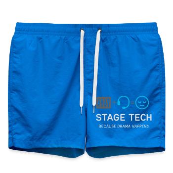 Équipe technique théâtrale Technicien de scène Son - Short de bain - cobalt blue - Devant
