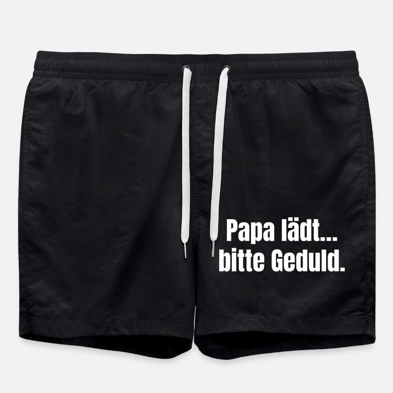 Papa invite à la patience - Short de bain - noir