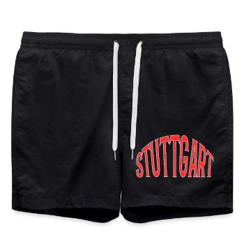 Stuttgart - Short de bain - noir - Devant - AI Model Male 185 light (185cm)