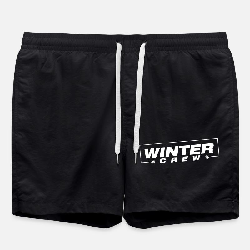 Winter Crew Winterlich - Badeshorts - Schwarz