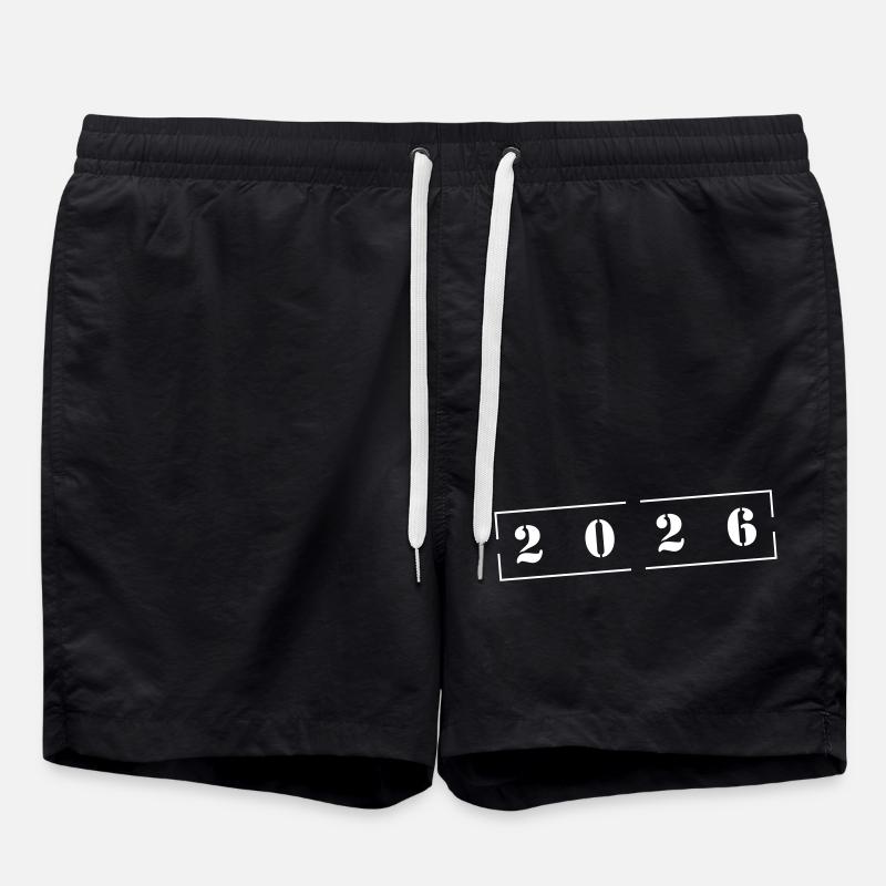 2026 Stempel - Badeshorts - Schwarz