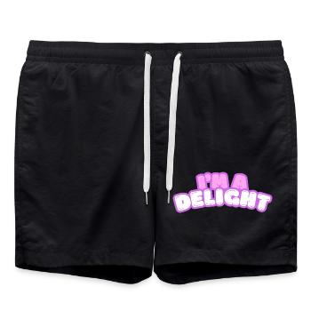 Texte de la bulle de délice - Short de bain - noir - Devant - AI Model Male 185 light (185cm)