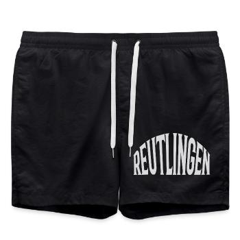 Reutlingen - Swim Trunks - black - Front - AI Model Male 185 light (185cm)