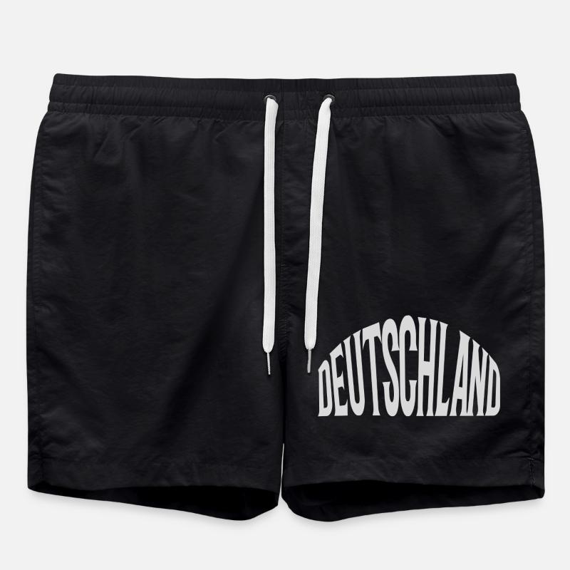 Deutschland - Badeshorts - Schwarz