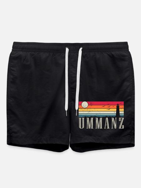 Ummanz Souvenier UMMANZ Lighthouse Funny - Swim Trunks - black