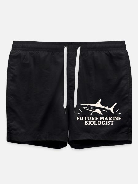 Future marine biologist biology student - Swim Trunks - black