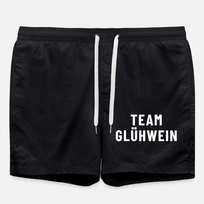 Team Mulled Wine - Swim Trunks - black