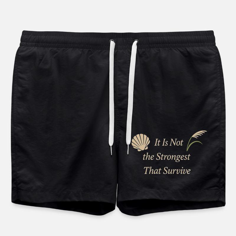 Charles Darwin Gift Natural - Swim Trunks - black