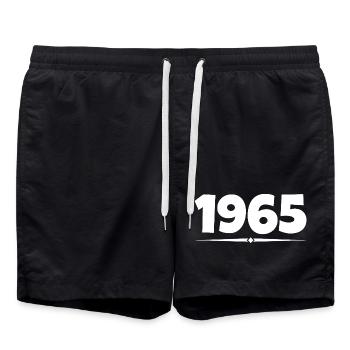 Geschenk von 1965 - Badeshorts - Schwarz - Vorne - AI Model Male 185 light (185cm)