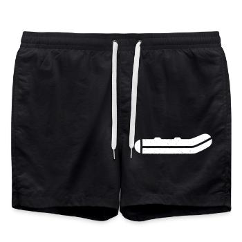 Bateau gonflable Pêcheur Bateau de carpe - Short de bain - noir - Devant - AI Model Male 185 light (185cm)