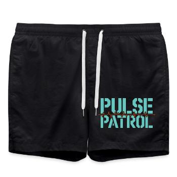 Cardiac Tech Pulse Patrol Pacemaker Technician - Badeshorts - Schwarz - Vorne - AI Model Male 185 light (185cm)