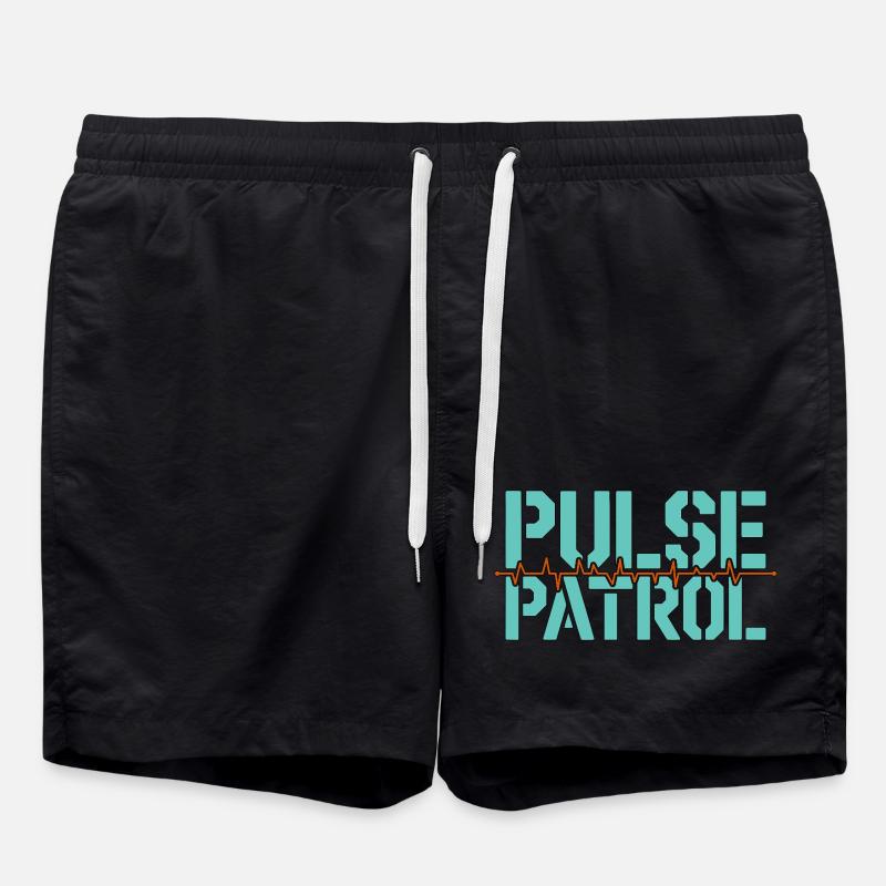 Cardiac Tech Pulse Patrol Pacemaker Technician - Badeshorts - Schwarz