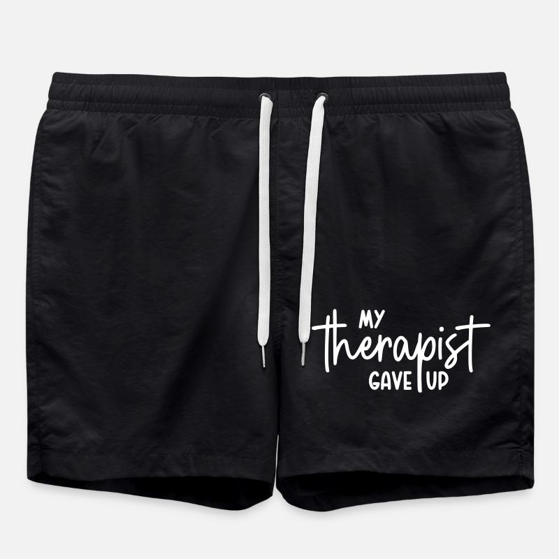Mon thérapeute a abandonné - Short de bain - noir