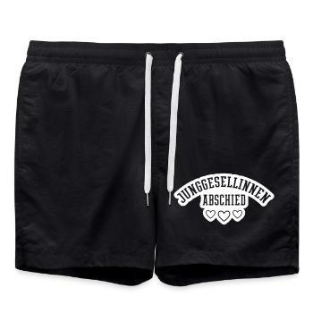 Hen Party Heart Girls - Swim Trunks - black - Front - AI Model Male 185 light (185cm)