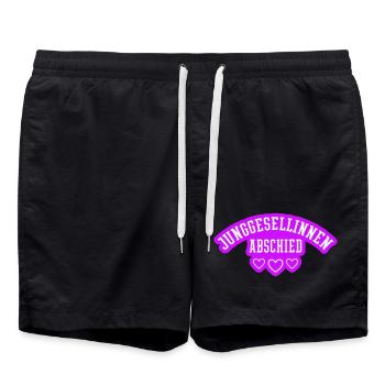 Hen Party Heart Girls - Swim Trunks - black - Front - AI Model Male 185 light (185cm)