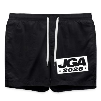 Jga 2026 Bachelor Party - Swim Trunks - black - Front - AI Model Male 185 light (185cm)