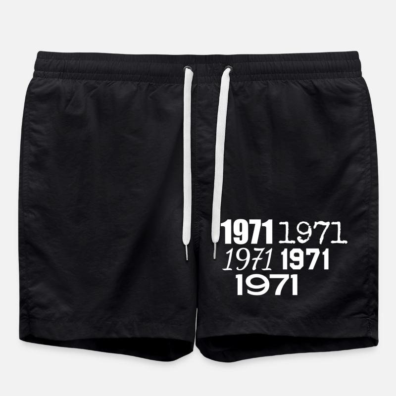 1971 - Short de bain - noir