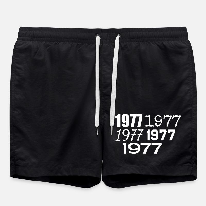 1977 - Badeshorts - Schwarz