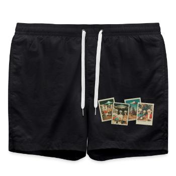 Noël 1947 - Short de bain - noir - Devant - AI Model Male 185 light (185cm)