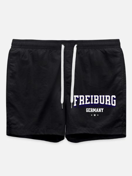 Freiburg Germany College Design - Swim Trunks - black